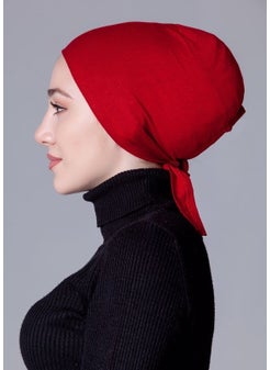 Nanak Claret Red Lycra Non-Slip Bonnet  - Image 3