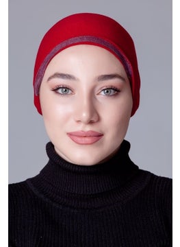 Nanak Claret Red Lycra Non-Slip Bonnet  - Image 4