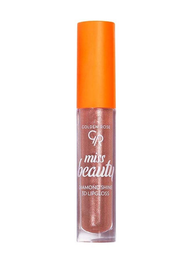Golden Rose Miss Beauty Diamond Shine 3D Lipgloss No 03 Sun Kissed  - Image 1