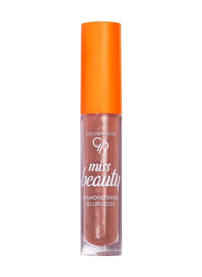 Golden Rose Miss Beauty Diamond Shine 3D Lipgloss No 03 Sun Kissed  - Image 2