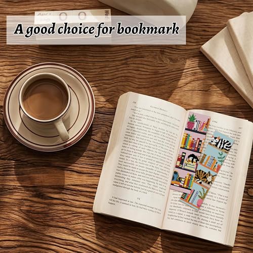 NEGEKFKX 6 Pcs Black Cat Cross Stitch Bookmark Kit for Adult Beginners,Book Cross Stitch Kits 14 CT DIY Crossstitch Kits Adult Stamped Bookmark Embroidery Bookmarks Kit - Image 3