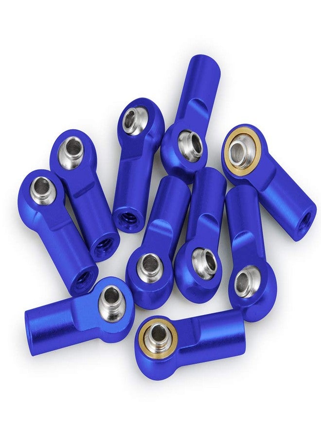 QUE-T 10pcs Metal Link Rod End M4 Ball Joint Head for RC Crawler Car (Navy Blue) - Image 4