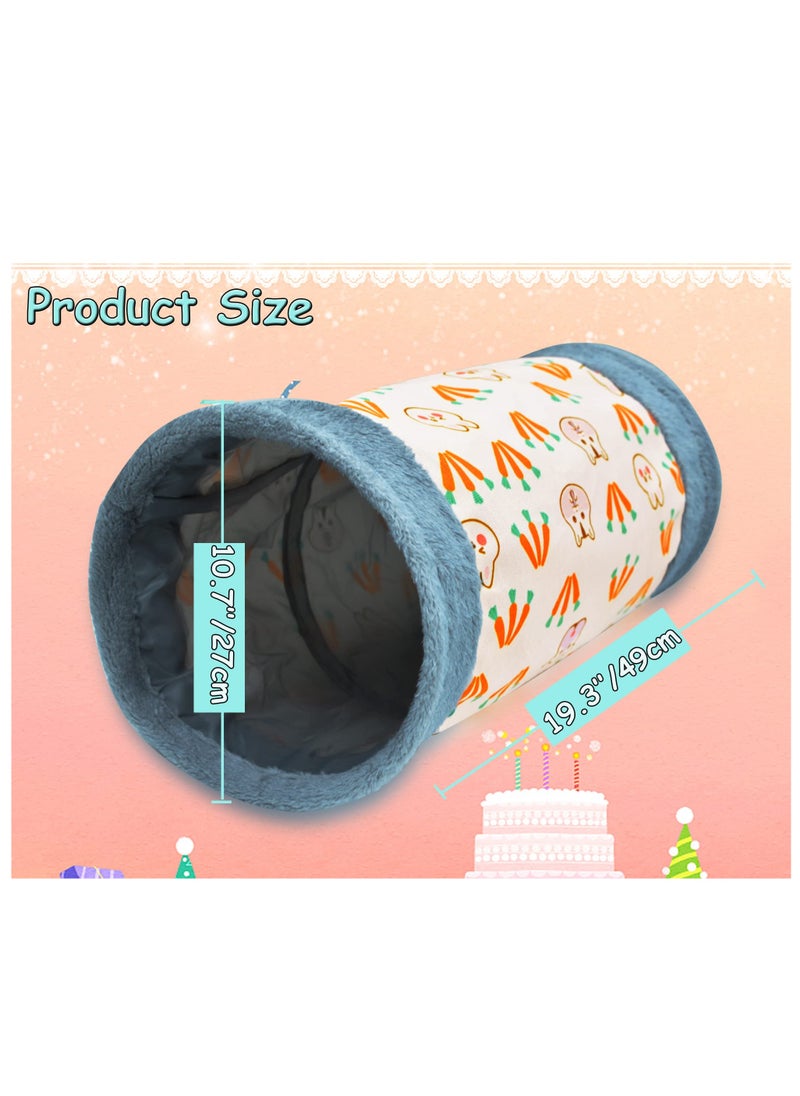 SYOSI - Animal  Hideaway Toy, Small Animal Tunnel Toy Rabbit Activity Tube Hamster Hideout Pink Dwarf Rabbit Tunnel Kitty Play Tunnel Small Pet Tunnel Tube for Dwarf Rabbits Kitty - Image 1