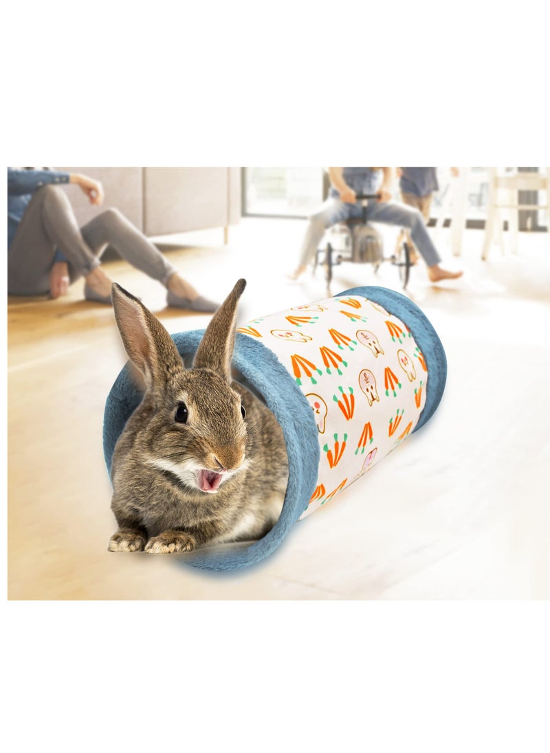 SYOSI - Animal  Hideaway Toy, Small Animal Tunnel Toy Rabbit Activity Tube Hamster Hideout Pink Dwarf Rabbit Tunnel Kitty Play Tunnel Small Pet Tunnel Tube for Dwarf Rabbits Kitty - Image 1