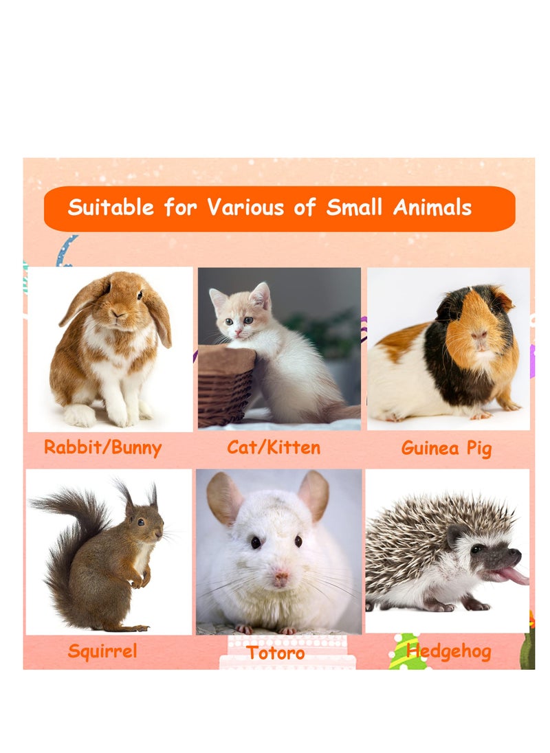 SYOSI - Animal  Hideaway Toy, Small Animal Tunnel Toy Rabbit Activity Tube Hamster Hideout Pink Dwarf Rabbit Tunnel Kitty Play Tunnel Small Pet Tunnel Tube for Dwarf Rabbits Kitty - Image 1