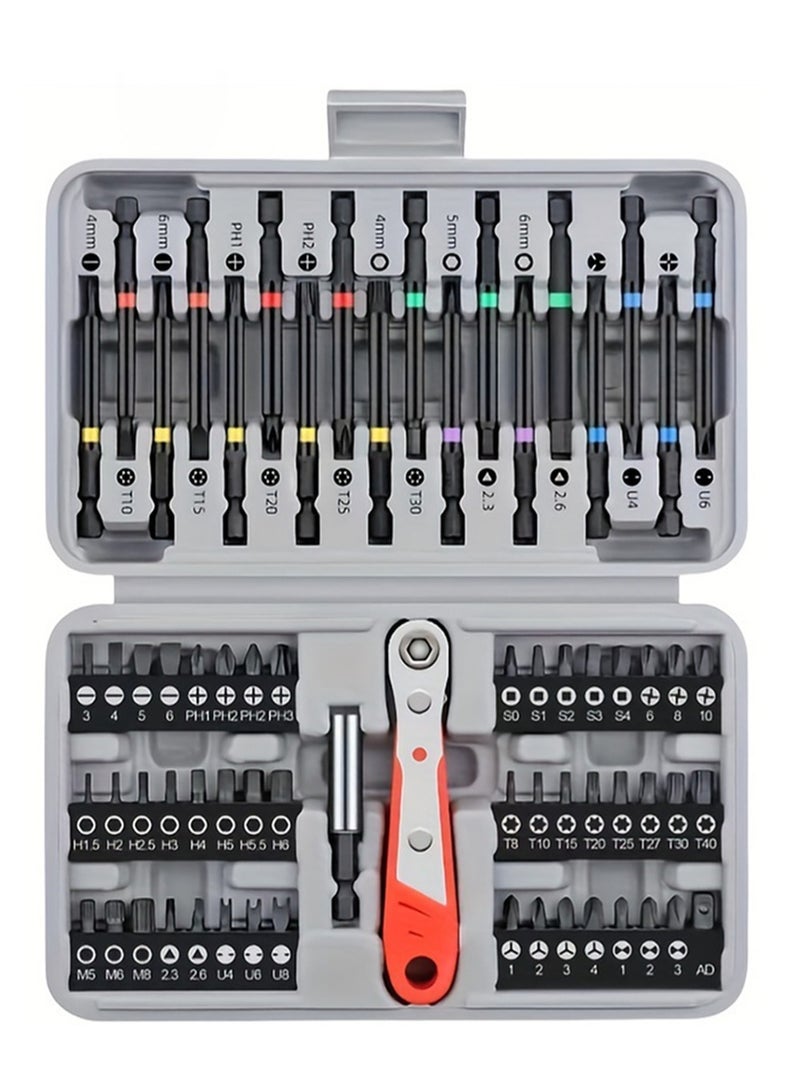 EzzySo Screwdriver Set 68 In 1 Precision Magnetic Screwdriver Repair Multi Tool Box  - Image 1