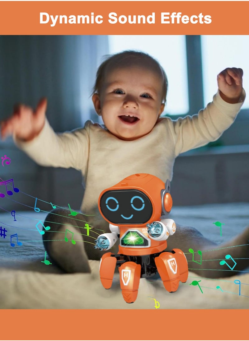 LB Robot Bot Pioneer – Musical Light-Up Dancing Robot Toy for Kids Interactive Movement, 7-Color LED Lights, Sound Effects  - Image 2