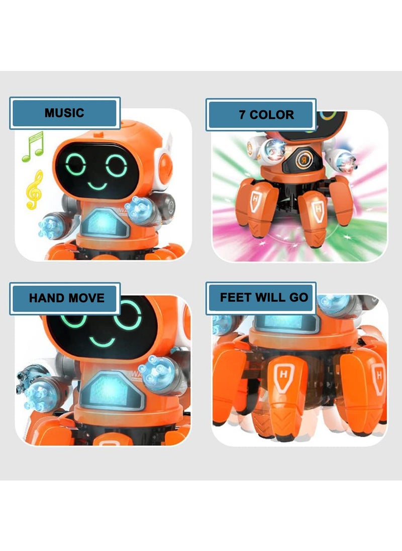 LB Robot Bot Pioneer – Musical Light-Up Dancing Robot Toy for Kids Interactive Movement, 7-Color LED Lights, Sound Effects  - Image 3