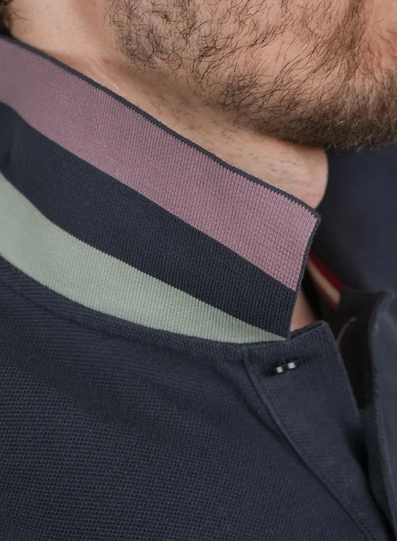 GIORDANO  Men's Performance Polo: Classic Piqué, Tipped Collar, Embroidered Detail for Men | Best Price UAE