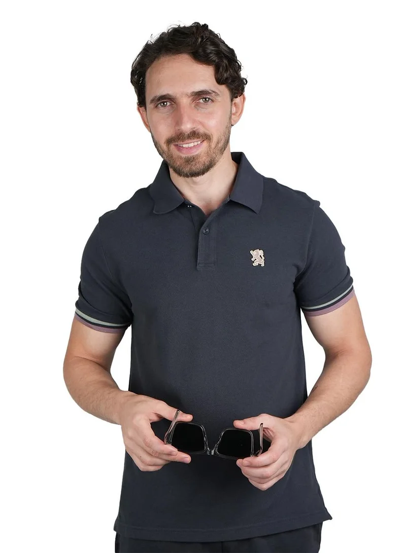 Men's Performance Polo: Classic Piqué, Tipped Collar, Embroidered Detail