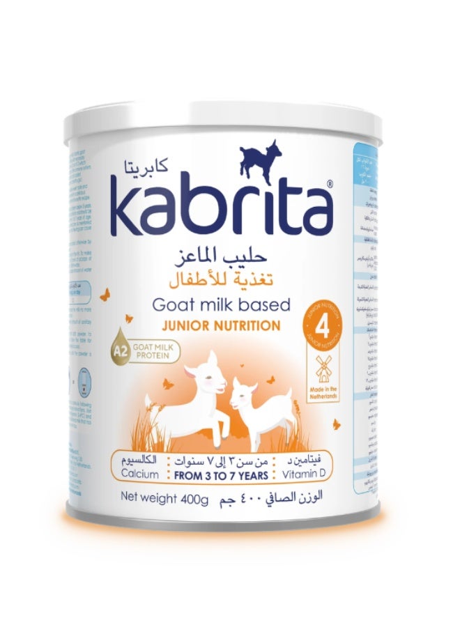 Kabrita Stage 4 Junior Nutrition Goat Milk Formula 400g – Advanced Growth Support for Kids 3+ Years