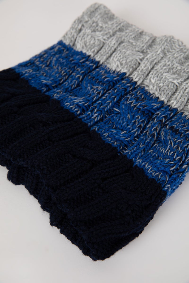 DeFacto Multicolour Boy Boy Patterned Collar Scarf Casual - Image 2