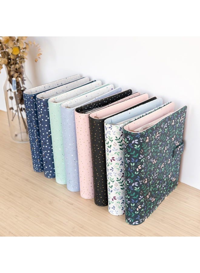 FILOFAX منظم إنديغو، حجم A5، فروس - غلاف يشبه الجلد مع لمسات من الذهب، ستة حلقات، تقويم يومي أسبوعي، متعدد اللغات، 2024 (C028742-24) - Image 4