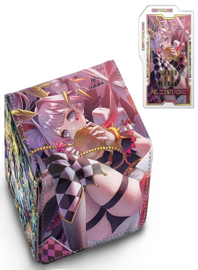 sabermaster Card Deck Box Fits for YGO MTG,100+ Card Storage Box Trading Games PU Leather Storage Premium Deck Case (Maliss) - Image 1