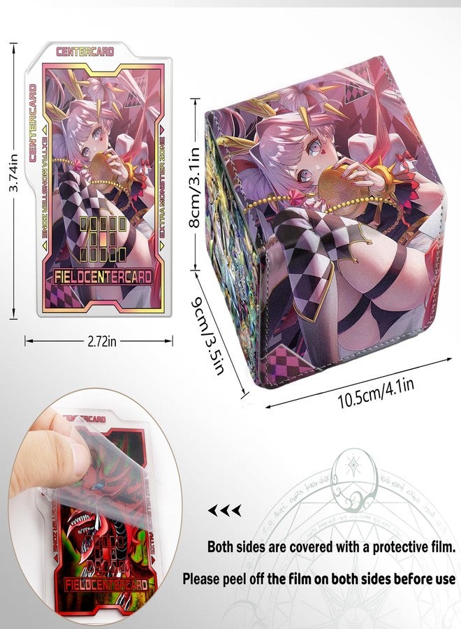 sabermaster Card Deck Box Fits for YGO MTG,100+ Card Storage Box Trading Games PU Leather Storage Premium Deck Case (Maliss) - Image 2