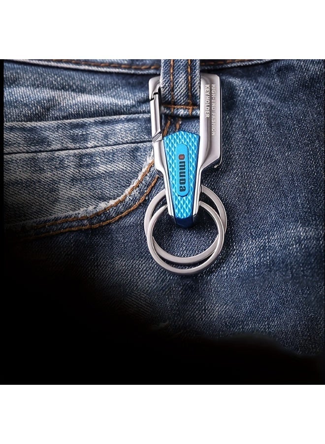 أومودا ميدالية مفاتيح معدنية فاخرة وأنيقة بخطاف قفل للرجال والنساء - Image 3