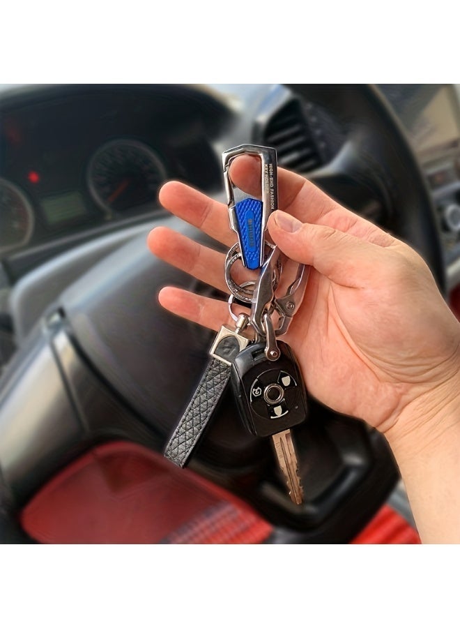 أومودا ميدالية مفاتيح معدنية فاخرة وأنيقة بخطاف قفل للرجال والنساء - Image 2