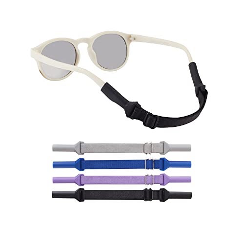 lvvfit Baby Glasses Straps(5-8inch)-Adjustable Glasses Strap Sports Sunglasses Eyeglasses Holder Straps for Toddler and Infant-Eyewear Retainers for Boys and Girls age 0-3 years (4 pcs Multi color) - Image 1