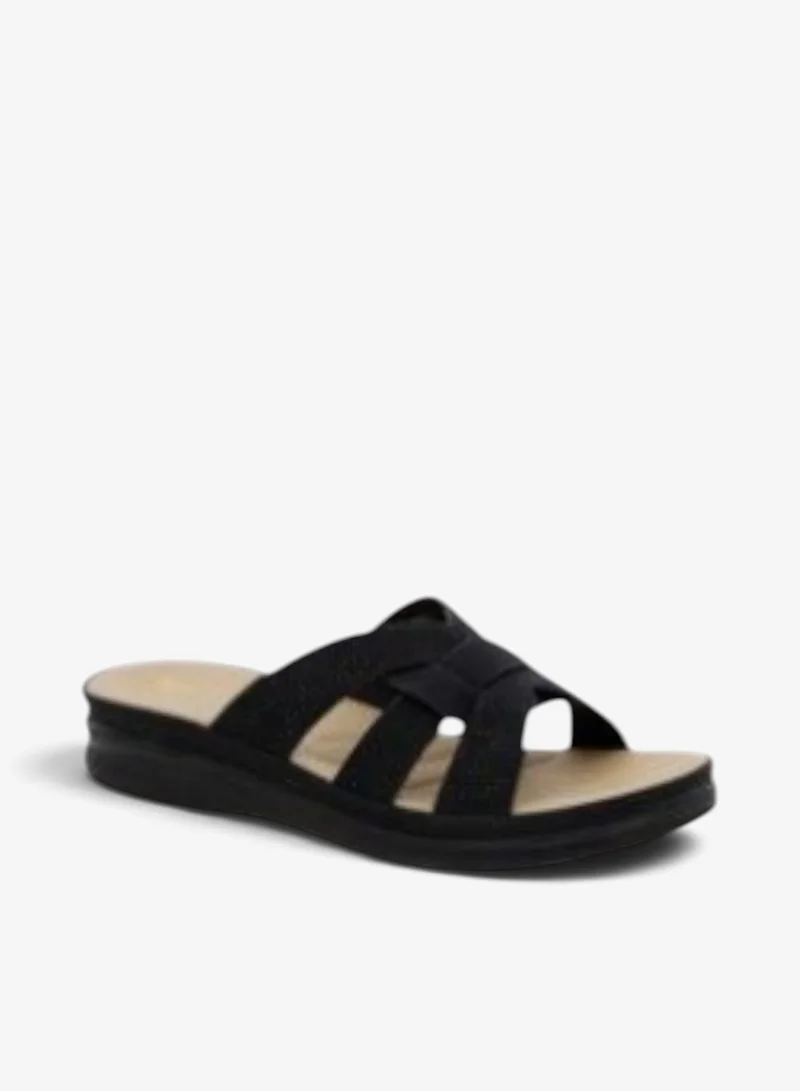 Bata Cross‑Strap Slide Sandals