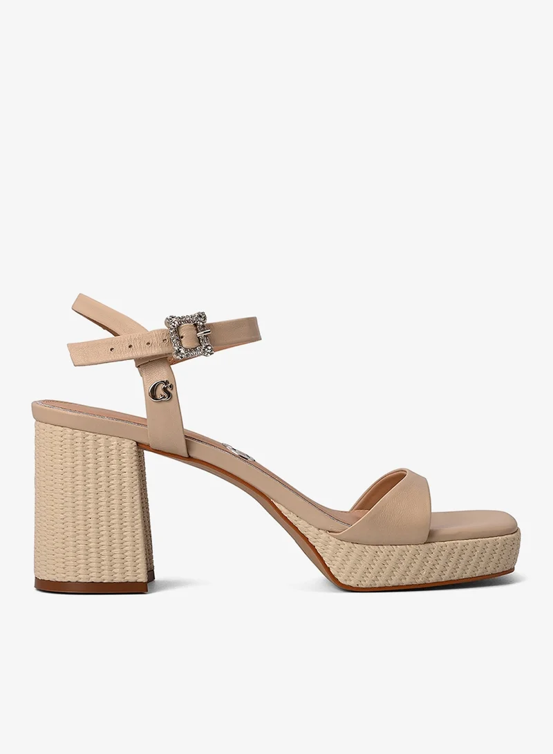 Carmen Steffens Ivory Platform Block Heel
