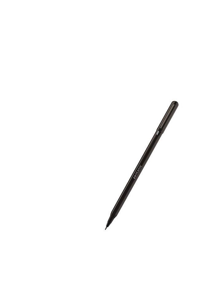 Pentonic - Pentonic 0.7 mm Ball Pen Blister Pack | Black Body | Black Ink | Set of 10 Pens - Image 1