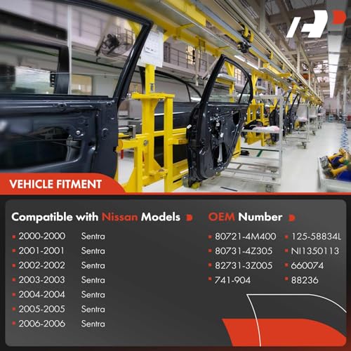 A-Premium Electric Power Window Regulator with Motor Compatible with Nissan Sentra 2000-2006 Front Left Driver Side - Image 3