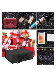TecV Luxury Magnetic Gift Box, Black Large Gift Box with Ribbon,Folding Gift Boxes for Presents With Lid, Suitable for Festival, Birthday, Anniversary, etc  - Image 4
