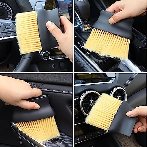 Nubilous Interior Cleaning Brush Multipurpose Car Interior AC Vent Dashboard Dust Dirt Cleaner Cleaning Brush for Car Interior PC Laptop Keyboard Electronic Gadgets Cleaning (Interior Dust Brush) - Image 5