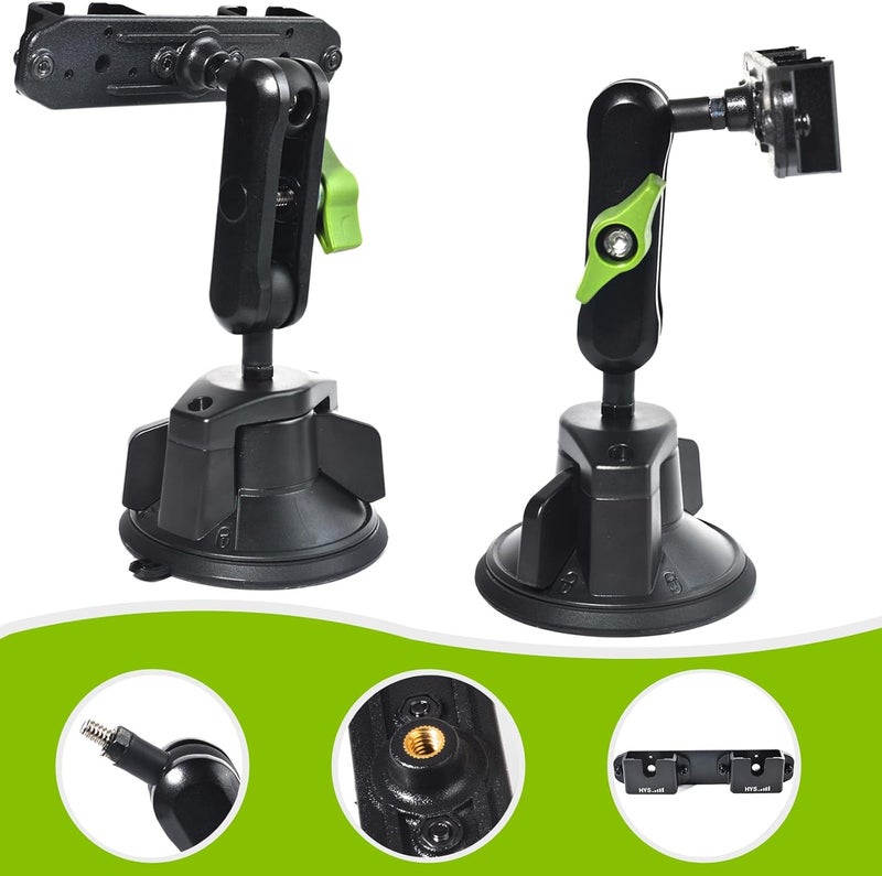 HYS Heavy Duty Radio & Remote Speaker Mic Suction Cup Mount - 3.54in Quick Install for SDS100 BCD436HP XPR7550 APX6000 - Image 3