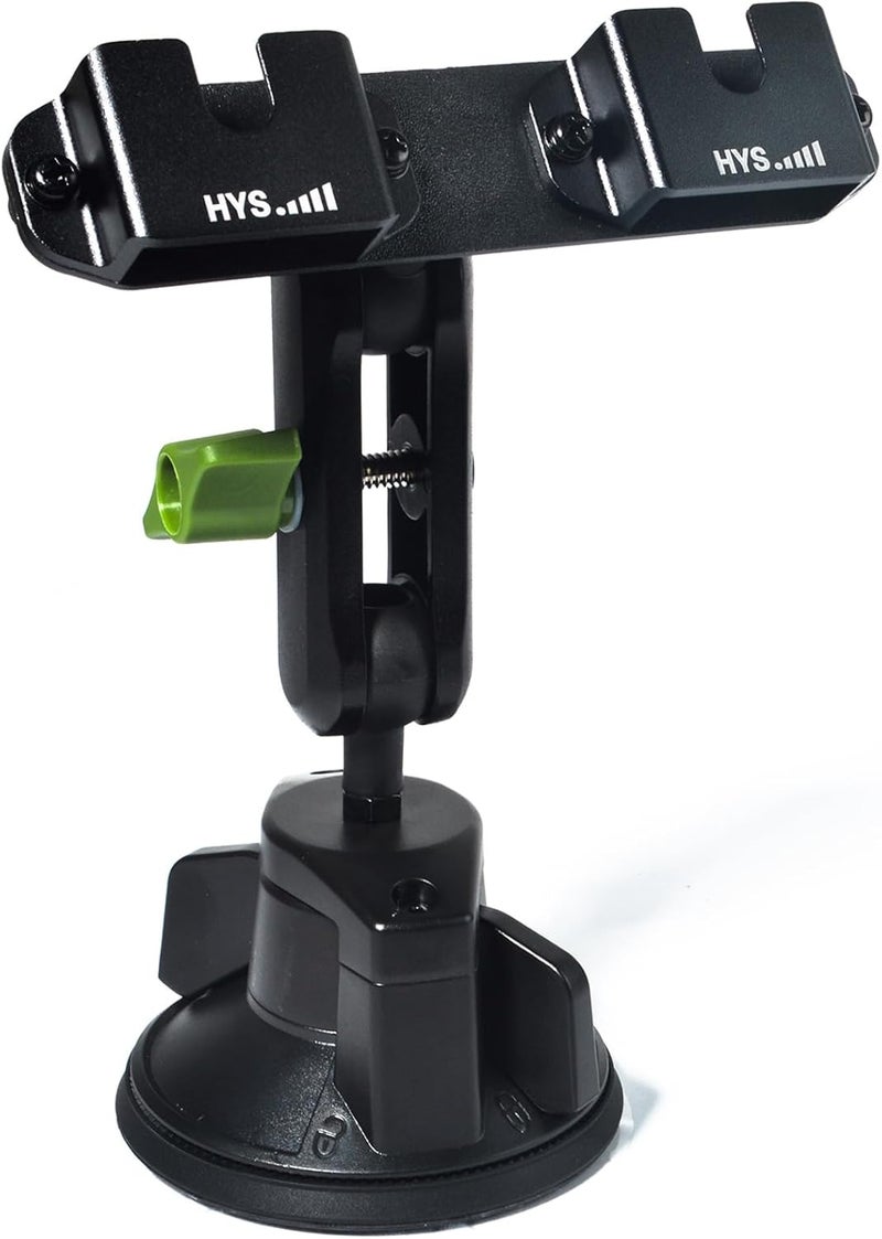 HYS Heavy Duty Radio & Remote Speaker Mic Suction Cup Mount - 3.54in Quick Install for SDS100 BCD436HP XPR7550 APX6000 - Image 1