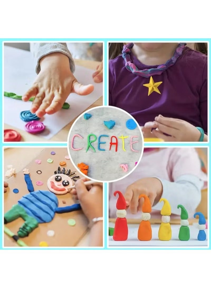 ZedPlay Colorful Air Dry Clay Kit for Kids 36 Colors Soft Modeling Clay Set with Tools DIY Craft Slime Dough for Creative Learning Non-Toxic Safe Clay for Kids Art, Sculpting & DIY Projects - Image 2
