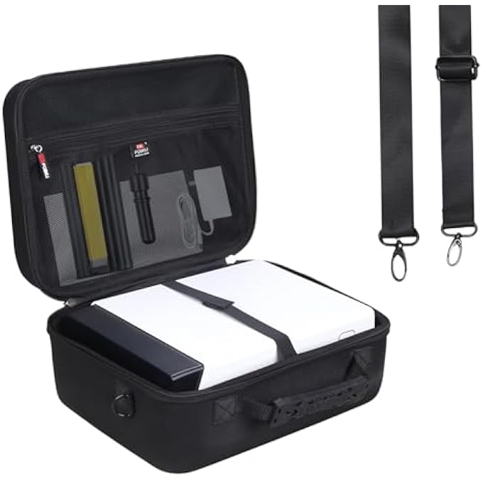 HARD STORAGE CASE COMPATIBLE WITH LIENE PIXCUT S1 COLOR STICKER PRINTER & DIE CUTTING MACHINE, EVA HARD CARRYING CASE WITH SHOULDER (BLACK, CASE ONLY) - Image 2
