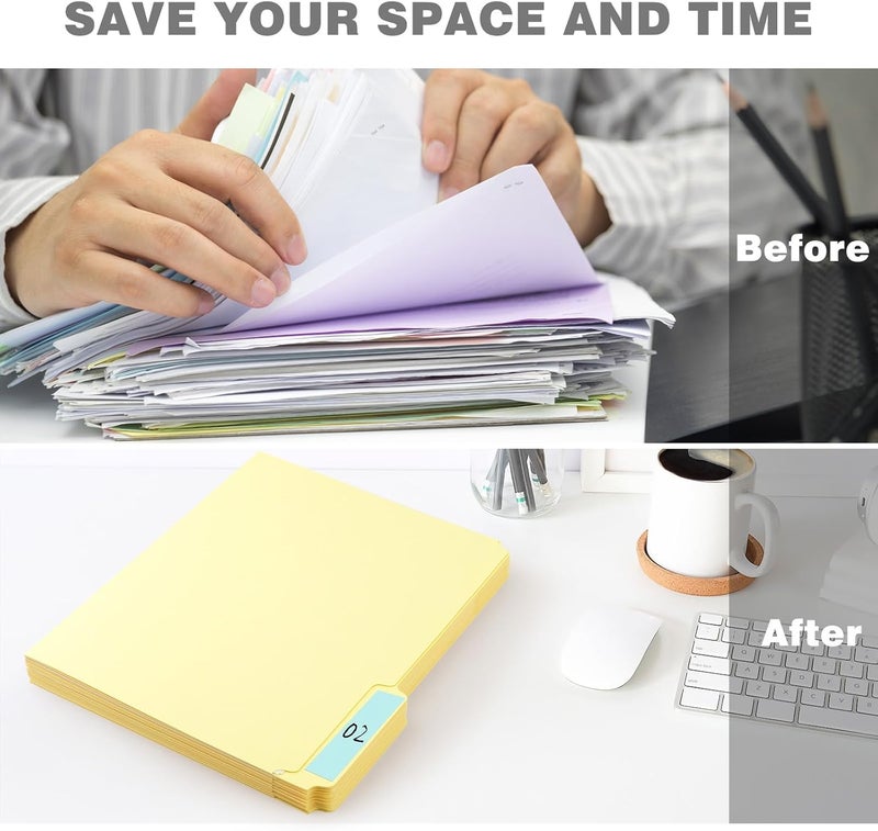 Lineco Archival Legal Size File Folders. Organize Important Documents, Prints, Photos. 9.5" x 14.75" with 1/3-Cut Tab, Acid-Free, Lignin-Free Light Tan 10 Pt. Perma/Dur Folder Stock. Pack of 25 - Image 5