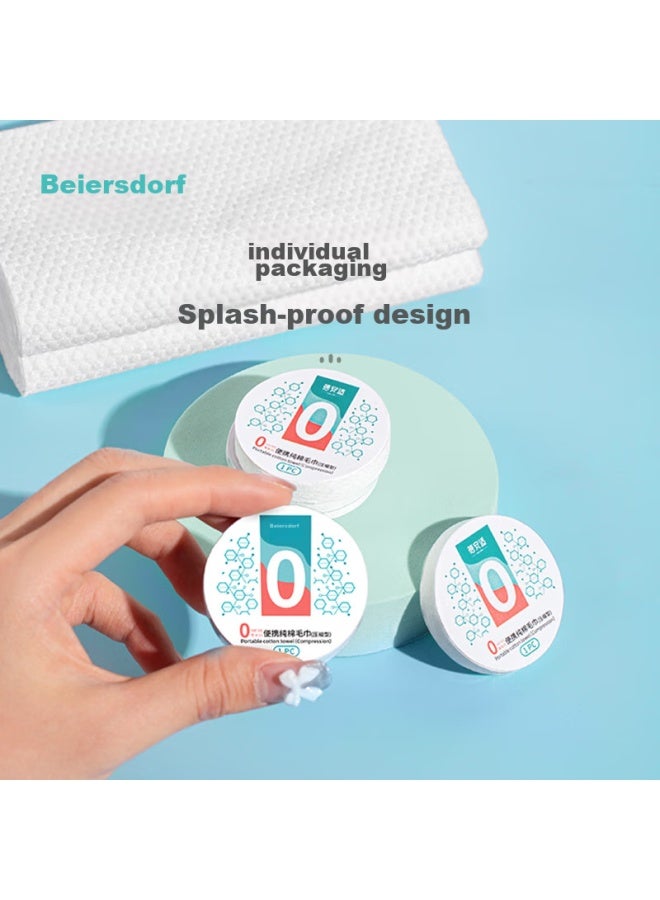 Briars Disposable Compressed Facial Cleansing Wipes, Pure Cotton Travel Portable Face Towels, 100% Cotton Compressed, Pack Of 10 - Image 2