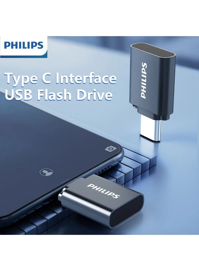 Philips Type C Flash Drive 32GB Magnetic Cap USB 3 2 Plug Play Sleek Black - Image 4