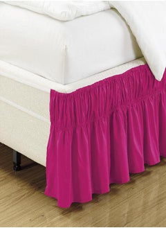 Mk Collection Wrap Around Style Easy Fit Elastic Bed Ruffles Bed-Skirt Queen-King Solid Hot Pink New - pzsku/Z61F13FFEFBD91695C836Z/45/_/1693491022/c7f6c5e7-b170-4294-adca-0d5602ca68e4