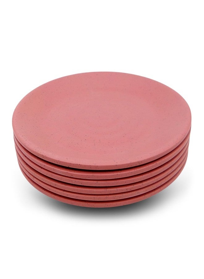 Superware | Pure Melamine | Round Buffet Plate Set - Pink Sand 12.5" (6 nos.) | Stain Free, Glazed Finish - Image 3