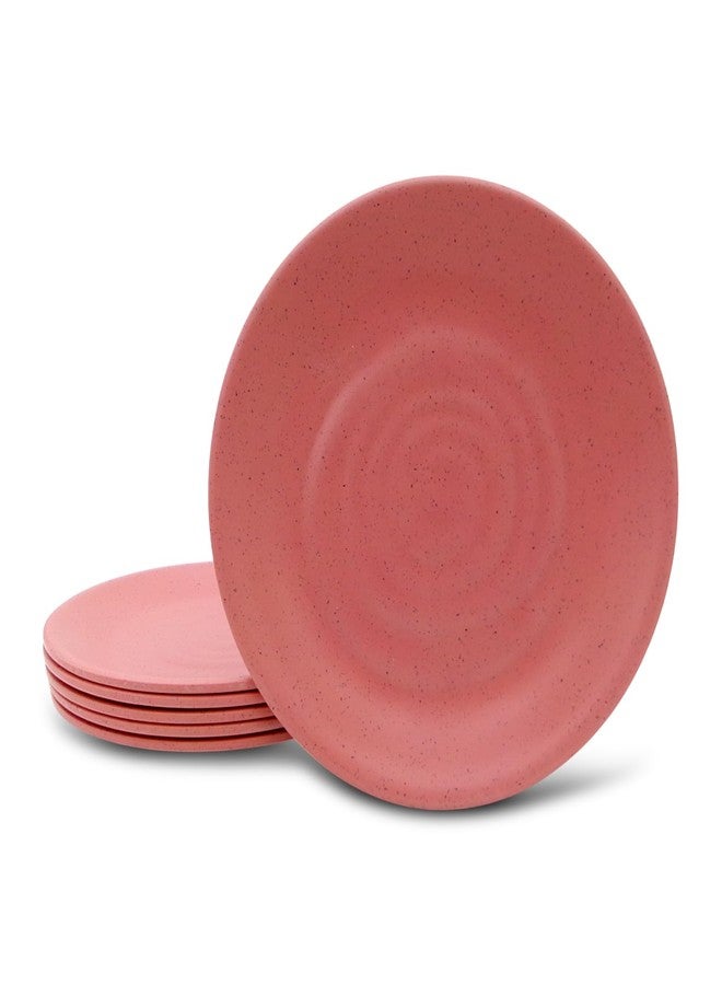 Superware | Pure Melamine | Round Buffet Plate Set - Pink Sand 12.5" (6 nos.) | Stain Free, Glazed Finish - Image 4