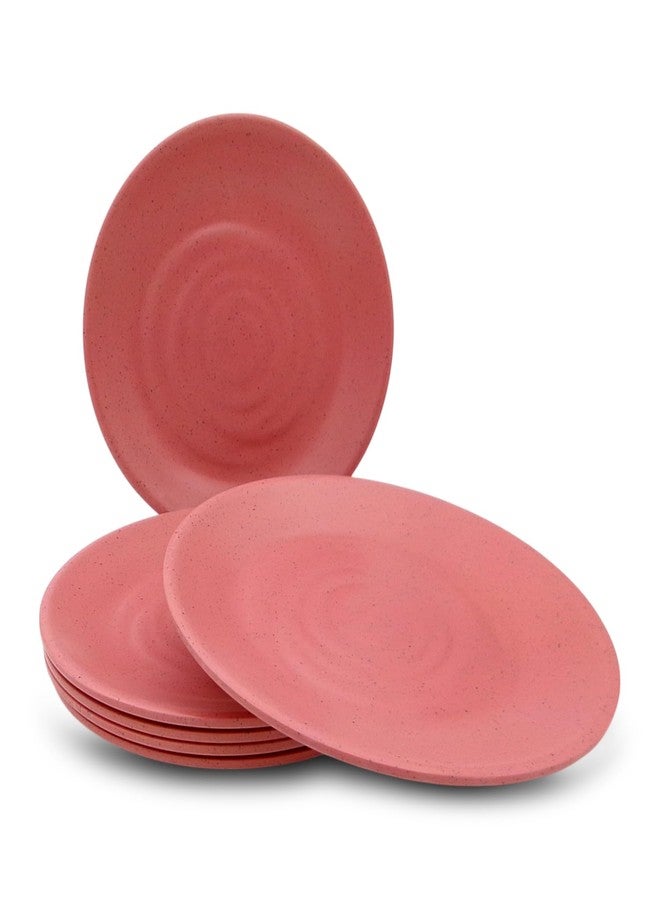 Superware | Pure Melamine | Round Buffet Plate Set - Pink Sand 12.5" (6 nos.) | Stain Free, Glazed Finish - Image 5