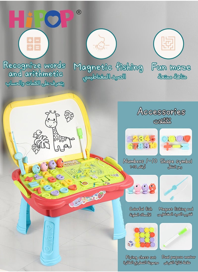 HIPOP Multi-Function Painting for Kids,Foldable And Portable Graffiti Drawing board,Educational Drawing Toys  - Image 4