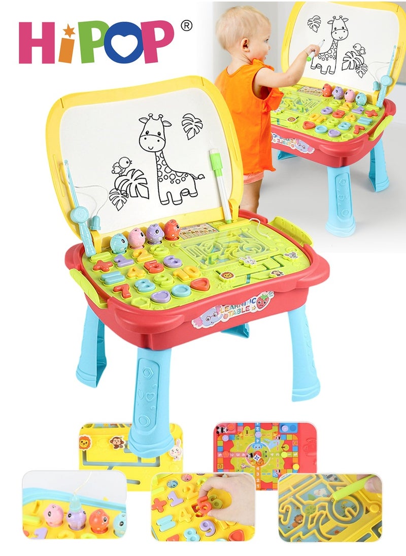 HIPOP Multi-Function Painting for Kids,Foldable And Portable Graffiti Drawing board,Educational Drawing Toys  - Image 1