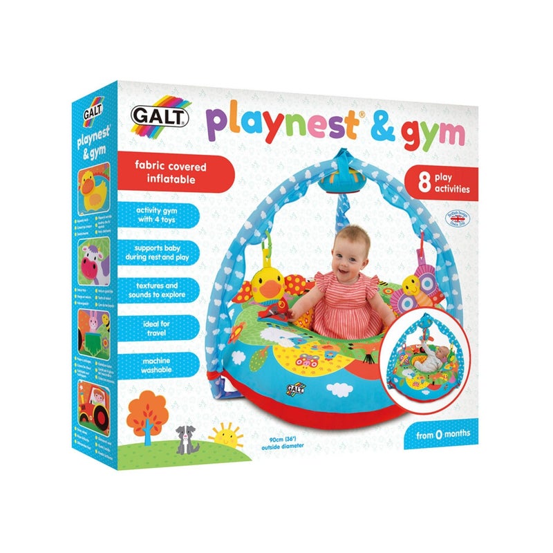 Galt Toys, Playnest & Gym - Farm, Baby Activity Center & Floor Seat - Image 1