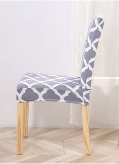 Sharpdo 6-Piece Set Modern Simple Dyed Elastic One-Piece Chair Cover For All Seasons  - Image 4