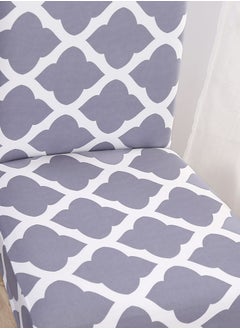 Sharpdo 6-Piece Set Modern Simple Dyed Elastic One-Piece Chair Cover For All Seasons  - Image 5