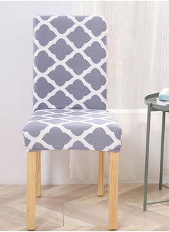 Sharpdo 6-Piece Set Modern Simple Dyed Elastic One-Piece Chair Cover For All Seasons  - Image 3