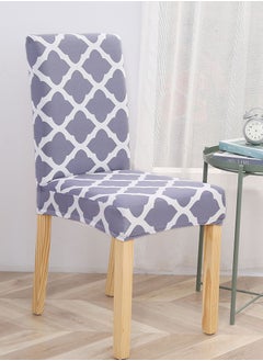 Sharpdo 6-Piece Set Modern Simple Dyed Elastic One-Piece Chair Cover For All Seasons  - Image 2