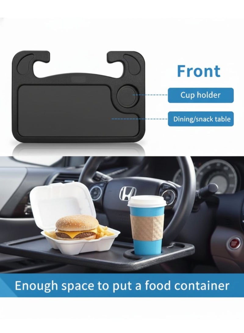 بورت باي طاولة محمولة للمقود في السيارة، تركيب عالمي للاستخدام مع اللابتوب والأكل والعمل، مثالية للسفر والرحلات البرية وتناول الوجبات أثناء التنقل." - Image 2