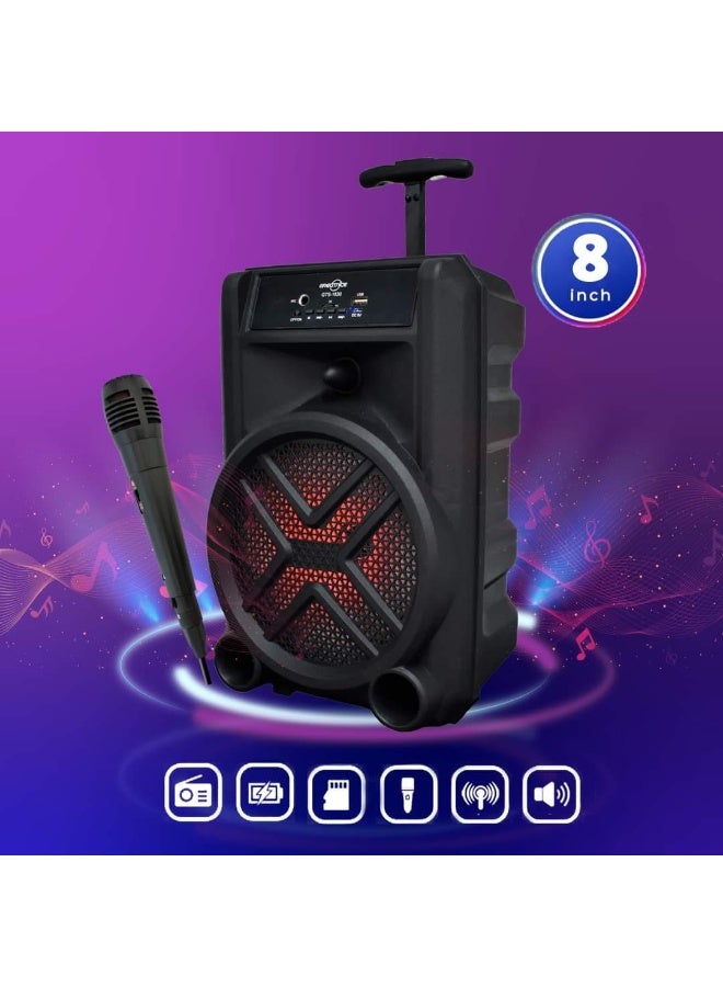 قريت نايس مكبر صوت لاسلكي يعمل بتقنية البلوتوث يحتوي على راديو FM , مدخل ذاكرة TF ,مدخل USB , مدخل ميكروفون بطارية قابلة للشحن - Image 3