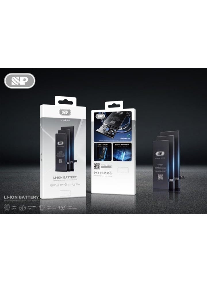 أس بي بطارية بديلة لهاتف أبل آيفون 12 باللون الأسود - Image 3