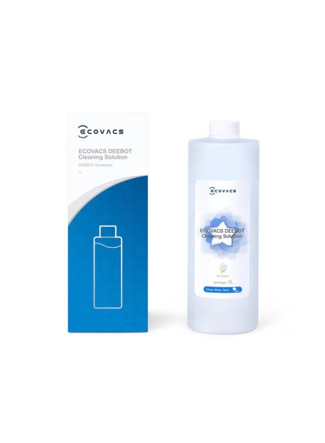 ECOVACS Multi-Surface Floor Cleaning Solution for DEEBOT Robot Vacuums, Wild Bluebell Scent, 1L - Image 1